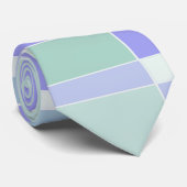 Cravate Surf Abstrait violet vert (Roulé)
