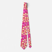 Cravate Surf JUNGLE (COMBO ROSE CHAUDE) (Devant)