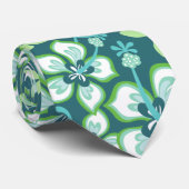 Cravate Surf JUNGLE (COMBO TURQUOISE) (Roulé)