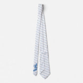Cravate Surf Surfer Surf Board sur Blue Check Necktie (Dos)