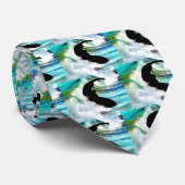 Cravate Surfer dans la vague de bordage (Roulé)