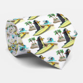 Cravate surfer de pingouin (Roulé)