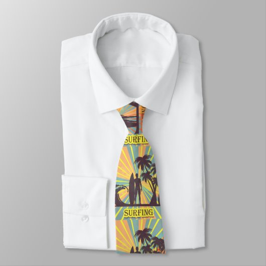 Cravate Surfer Dude Necktie (Attaché)