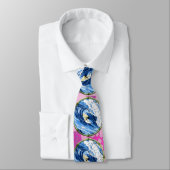 Cravate Surfer en cercle en bambou (Attaché)
