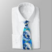 Cravate Surfer en cercle en bambou (Attaché)