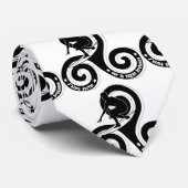 Cravate Surfer sur la vague bretonne (version homme) (Roulé)