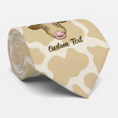 Cravate Surprised Cow Tie (Roulé)