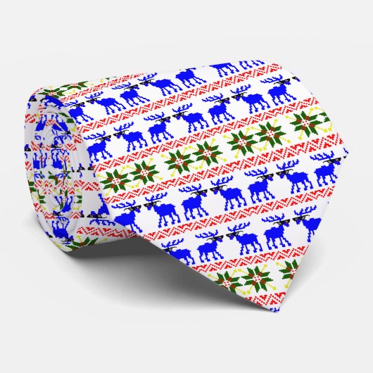 Cravate Sweater moche (Traitez Avec) Reindeer Noël (Roulé)