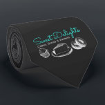 Cravate Sweet Bakery Chalkboard Professionnel<br><div class="desc">Douceur Boulangerie Chalkboard design. Vous pouvez cliquer plus loin sur personnaliser pour modifier les polices et modifier les emplacements et la taille des dessins.</div>