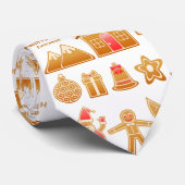 Cravate Sweet Christmas Gingerbread Design (Roulé)