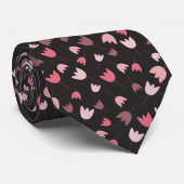 Cravate Sweet Simple Tulip Motif rose - Toutes les directi (Roulé)