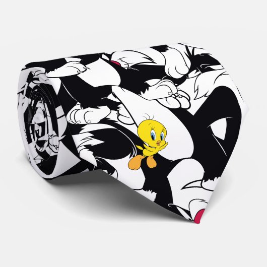 Cravate SYLVESTER™ & TWEETY™ Motif (Roulé)