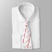 Cravate Symbole athée (rouge A) (Attaché)