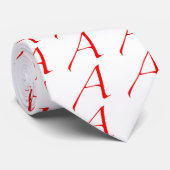Cravate Symbole athée (rouge A) (Roulé)