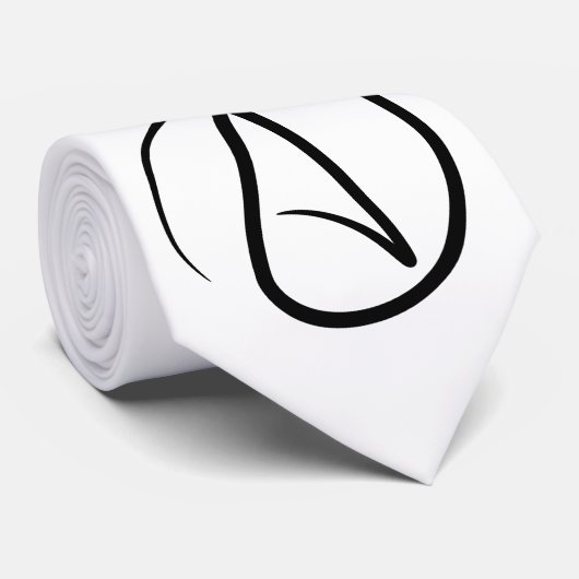 Cravate Symbole athéisme - Symbole athée (Roulé)