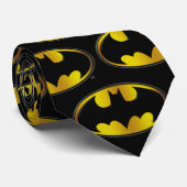 Cravate Symbole Batman | Logo de dégradé ovale (Roulé)