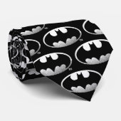 Cravate Symbole Batman | Logo Grainy (Roulé)