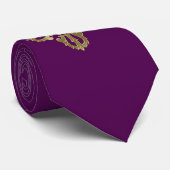 Cravate Symbole bouddhiste doré Vajra (Roulé)