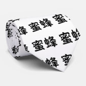 Cravate Symbole chinois pour l'abeille (Roulé)