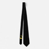Cravate Symbole chrétien Nazaréen Solidarité en jaune (Dos)