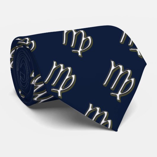 Cravate Symbole chrome de la vierge (Roulé)