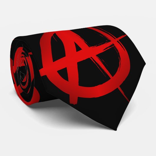 Cravate Symbole d'anarchie (Roulé)