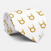 Cravate SYMBOLE D'Astrologie Zodiaque Or Taurus Zodiac (Roulé)