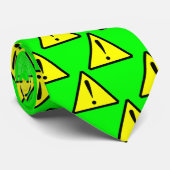 Cravate Symbole d'avertissement jaune et noir sur la (Roulé)