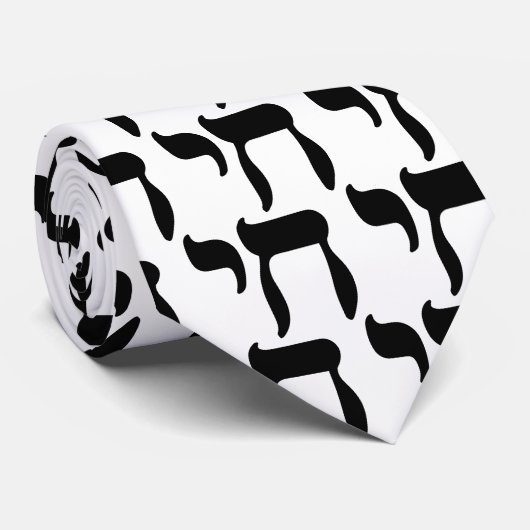 Cravate Symbole de Chai (Roulé)