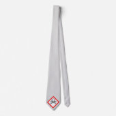 Cravate Symbole de danger Crâne et os (Devant)