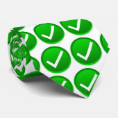 Cravate Symbole de la marque verte (Roulé)