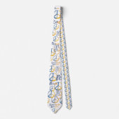 Cravate Symbole de la PAIX - Signer le drapeau de guerre (Devant)