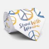 Cravate Symbole de la PAIX - Signer le drapeau de guerre (Roulé)