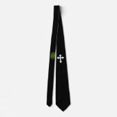 Cravate Symbole de la Trinité chrétienne vert noir (Dos)