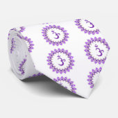 Cravate Symbole de l'OM/couronne Chakra (Roulé)