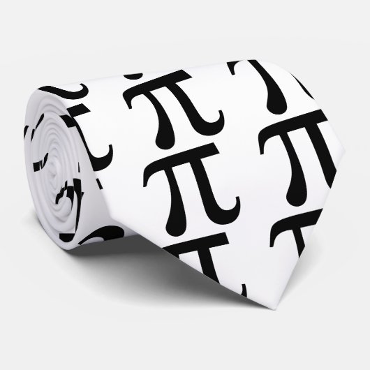 Cravate Symbole de maths de pi (Roulé)