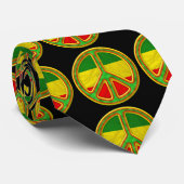 Cravate Symbole de paix de Rasta (Roulé)