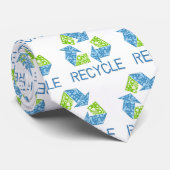 Cravate Symbole de recyclage (Roulé)