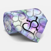 Cravate Symbole d'inclusion et d'amour (Roulé)