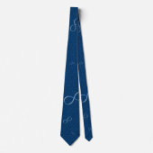 Cravate Symbole d'infini bleu | Cadeaux Nerd Cool (Devant)