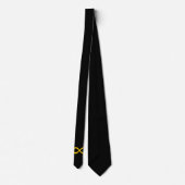 Cravate Symbole d'infini noir et or (Dos)