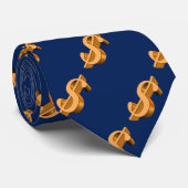 Cravate Symbole dollar (Roulé)