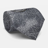 Cravate Symbole du cancer du zodiaque en décor désossé (Roulé)