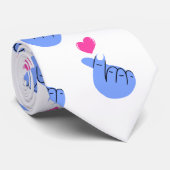 Cravate Symbole et coeur Saint Valentin Romantique (Roulé)