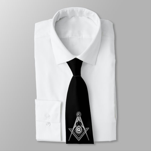 Cravate Symbole franc-maçonnerie (Attaché)