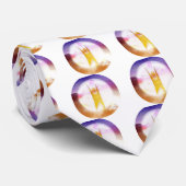 Cravate Symbole humanisme coloré (Roulé)