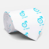 Cravate Symbole mâle de bébé bleu Lil Devil (Roulé)