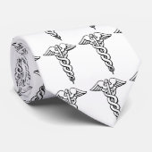 Cravate Symbole Médicale de Caduceus (Roulé)