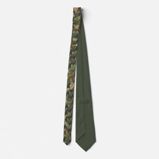 Cravate Symbole PEACE DOVE - Camouflage vert (Dos)