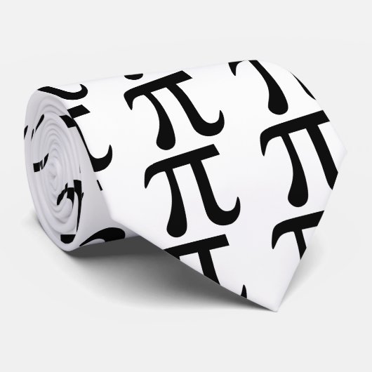 Cravate Symbole Pi (Roulé)